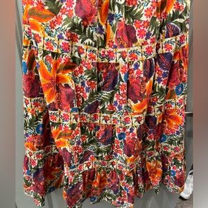 Floral Midi Skirt XS